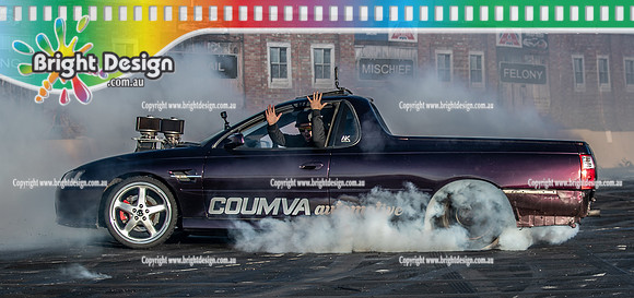 Skid City Day 1 @ Swan Hill April 2023 (4249)  COUMVA BURNOUT MICK COUMVA