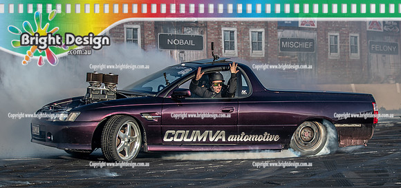 Skid City Day 1 @ Swan Hill April 2023 (4247)  COUMVA BURNOUT MICK COUMVA