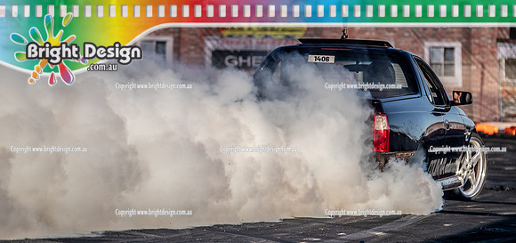 Skid City Day 1 @ Swan Hill April 2023 (4222)  COUMVA BURNOUT MICK COUMVA