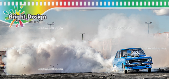 Skid City Day 1 @ Swan Hill April 2023 (3675)-2  SCUD BURNOUT BENNY SIMPSON