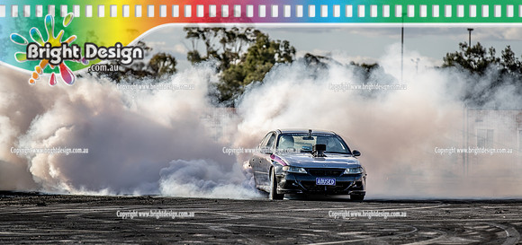 Skid City Day 1 @ Swan Hill April 2023 (3191)  ABUSED BURNOUT AMBER DAVEY