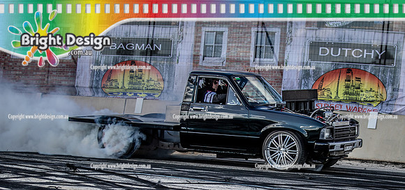 Skid City Day 1 @ Swan Hill April 2023 (2691)  LUXURY BURNOUT  LEIGH MacKENZIE