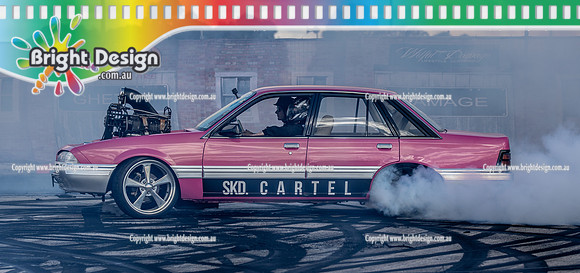 Skid City Day 1 @ Swan Hill April 2023 (2482)  LOO5E BURNOUT RUSSELL HARRIS