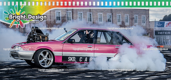 Skid City Day 1 @ Swan Hill April 2023 (2469)  LOO5E BURNOUT RUSSELL HARRIS