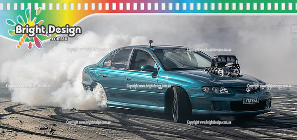 Skid City Day 1 @ Swan Hill April 2023 (2307)  YATESZ BURNOUT  SCOTT YATES