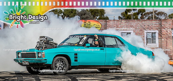 Skid City Day 1 @ Swan Hill April 2023 (1956)  FULLONX BURNOUT  RICK FULLER