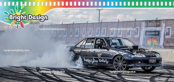 Skid City Day 1 @ Swan Hill April 2023 (1847)  DOSNGO BURNOUT  BRAD HUTCHINS
