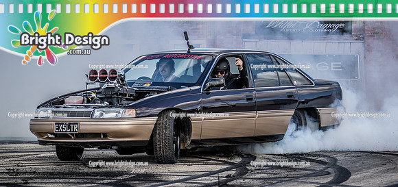 Skid City Day 1 @ Swan Hill April 2023 (1752)  EX5LTR BURNOUT  JAMES McGREGOR