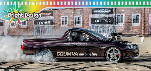 Skid City Day 1 @ Swan Hill April 2023 (1523)  COUMVA BURNOUT  MICK COUMVA