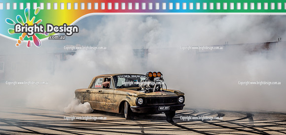 Skid City Day 1 @ Swan Hill April 2023 (1149)  WARBIRD BURNOUT HEATH MADGWICK