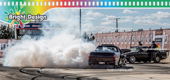 Skid City Day 1 @ Swan Hill April 2023 (1075)  COUMVA BURNOUT MICK COUMVA