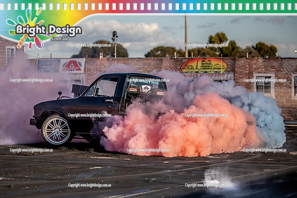 Skid City Day 1 @ Swan Hill April 2023 (4373)-2  LUXURY BURNOUT LEIGH MacKENZIE