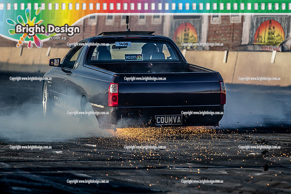Skid City Day 1 @ Swan Hill April 2023 (4291) COUMVA BURNOUT MICK COUMVA