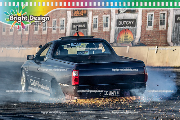 Skid City Day 1 @ Swan Hill April 2023 (4272)  COUMVA BURNOUT MICK COUMVA