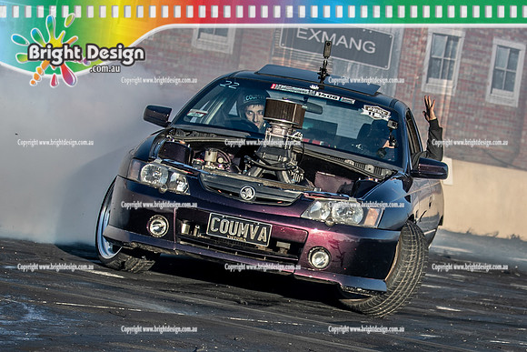 Skid City Day 1 @ Swan Hill April 2023 (4245)  COUMVA BURNOUT MICK COUMVA