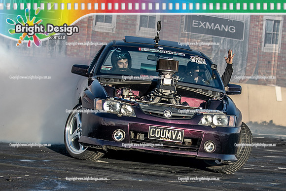 Skid City Day 1 @ Swan Hill April 2023 (4244)  COUMVA BURNOUT MICK COUMVA