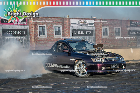 Skid City Day 1 @ Swan Hill April 2023 (4241)  COUMVA BURNOUT MICK COUMVA