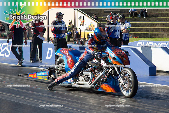 X-Champs @ Sydney Dragway SUN 4 May 2014  (6840)  BIKE  TBT 4129 TOP FUEL MOTORCYCLE  GORDON CRAWFORD
