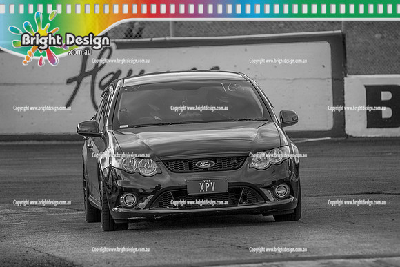 Funday Sunday @ Calder Park Drag Racing 1 June 2025 (181572) XPV B&W