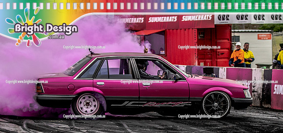 Summernats 34 Thursday 6 Jan 2022  BDMP2616  PINKY BURNOUT