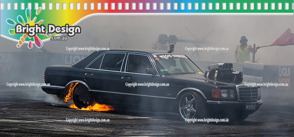 Summernats 29 SATURDAY 8 Jan 16  BDMP4996  MENACE FIRE BURNOUT