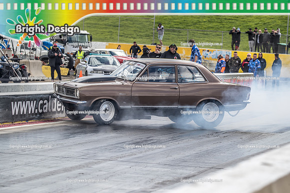 Sunday Funday @ Calder Park Drag Racing Sunday 22 September 2019 (122165)  7240 HB BROWN TORANA  DALE SMITH