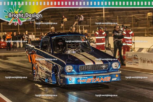 AA ANDRA Drag Racing Finals in Adelaide @ AIR   31 March 2017  (9599)  THE STANG  5833  TIM STEWART