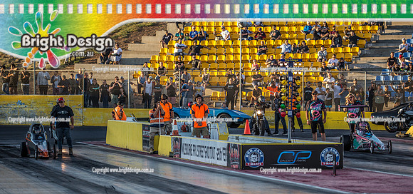 Fast Friday @ Calder Park Drag Racing Friday 3 March 2018  (101806)  6594 BAILLIE PONTON   6445 DRAG'N' FLY SARAH