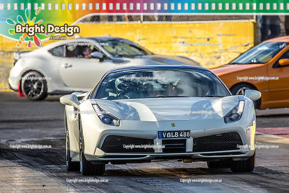 Fast Friday @ Calder Park Drag Racing Friday 3 March 2018  (101589)    V LB488  FERRARI