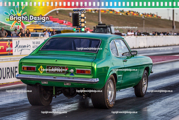 Fast Friday @ Calder Park Drag Racing Friday 3 March 2018  (101507)   GREEN CAPRI