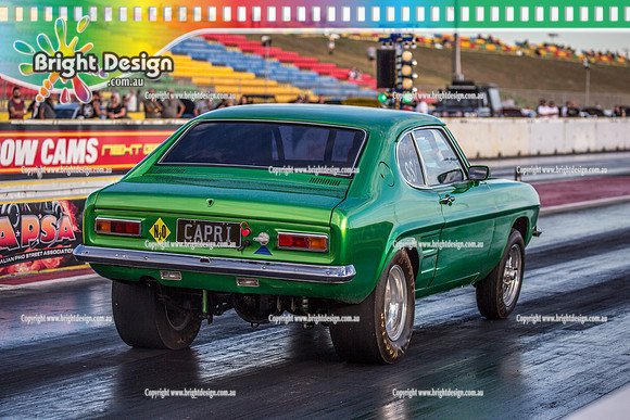 Fast Friday @ Calder Park Drag Racing Friday 3 March 2018  (101505)  GREEN CAPRI