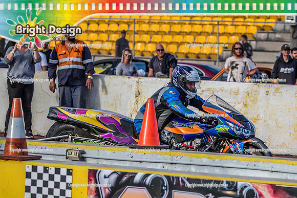Fast Friday @ Calder Park Drag Racing Friday 3 March 2018  (101500)  BIKE 1016 ROB CASSAR  BALLISTIC RACING