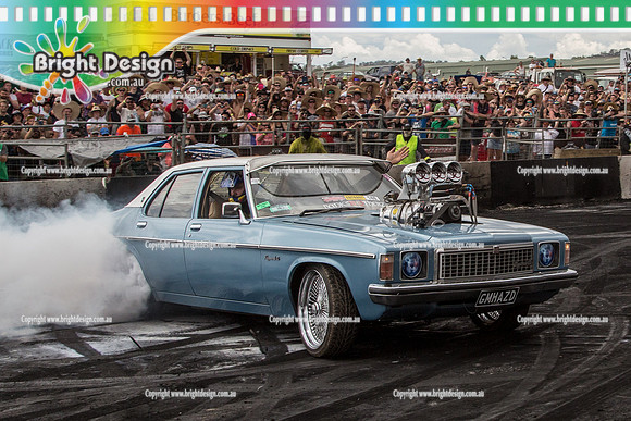 Summernats 28 Sunday 4 Jan 2015  BD  (8140)  GMHAZD BURNOUT
