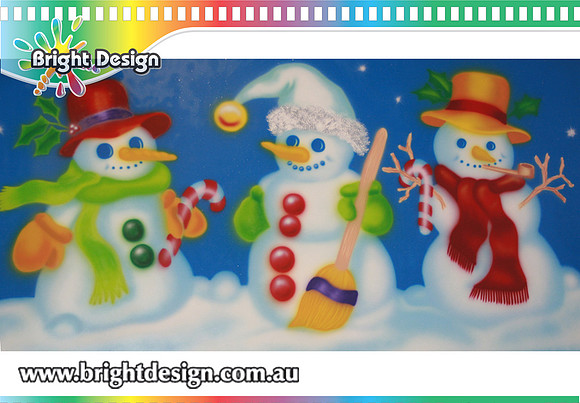 6-55 SM-06 AWM Snowman from design 1 Outdoor Christmas Displays