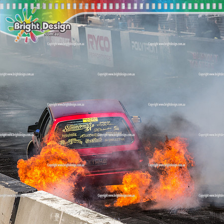 AA Summernats 31 Saturday 6 Jan 2018   BDMP1102-2  LETMH8 BURNOUT FIRE