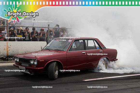 Summernats 28 Sunday 4 Jan 2015  BD  (7653)  QIK510 BURNOUT