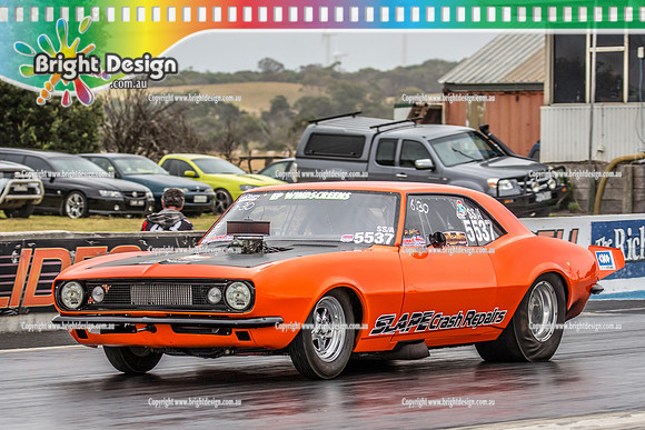 South Coast Raceway ANDRA Summit Racing Rnd 7 @ Portland SUN 21 JAN 2018 (19442)  5537 LEON DAVIES SLAPE CAMARO