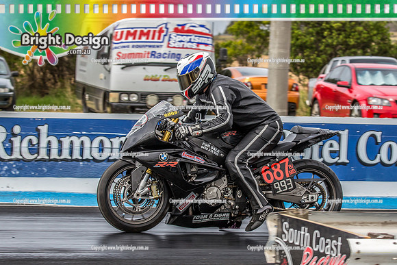 South Coast Raceway ANDRA Summit Racing Rnd 7 @ Portland SAT 20 JAN 2018 (18017)  687 BIKE EDGE MALLIS