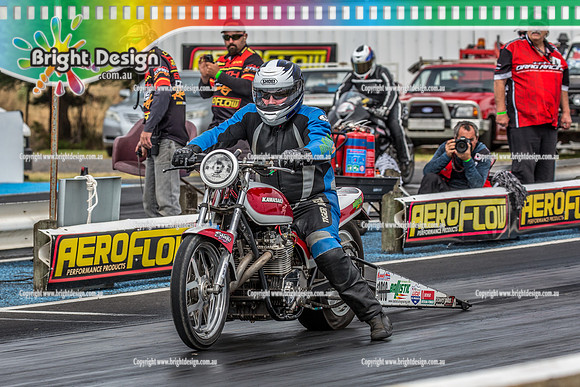 South Coast Raceway ANDRA Summit Racing Rnd 7 @ Portland SAT 20 JAN 2018 (18014)  BIKE 1016 ROB CASSAR  BALLISTIC RACING