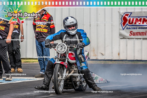 South Coast Raceway ANDRA Summit Racing Rnd 7 @ Portland SAT 20 JAN 2018 (18013)  BIKE 1016 ROB CASSAR  BALLISTIC RACING
