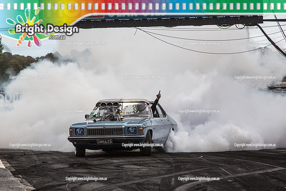 Summernats 28 Sunday 4 Jan 2015  BD  (8131)  GMHAZD BURNOUT