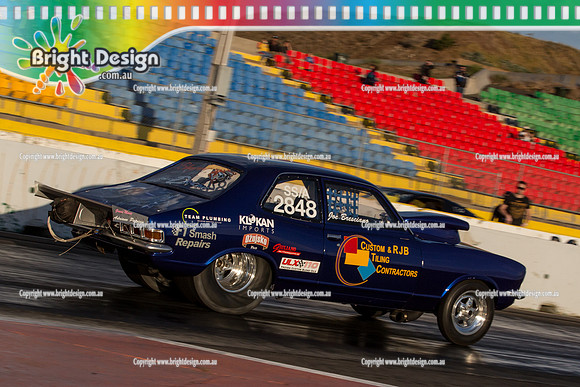 ANDRA Street Outlaws Drag Racing Quals Rnd 6 @ Calder Park 10 October 2014  (25712)  BRESC SSA 2848   JOE BRESCIANO