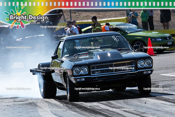 ANDRA Street Outlaws Drag Racing Quals Rnd 5 @ Calder Park 24 September 2014 (24342)  BLACK UTE