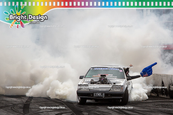 Summernats 28 Sunday 4 Jan 2015  BD  (7850)  CEMBLO BURNOUT