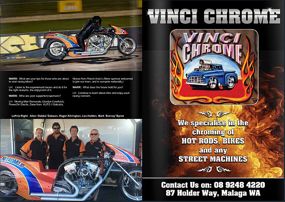 WARR Magazine Issue 3 - p26 Les Holden NitroMojo Drag Racing