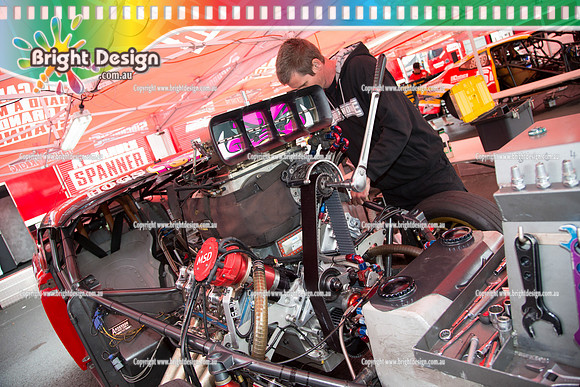 X-Champs @ Sydney Dragway SAT 3 May 2014  (4056)  TD 1221 TEAM BRAY RACING VICTOR BRAY  TOP DOOR SLAMMER CROWD