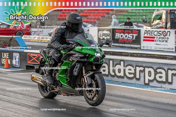 Funday Sunday @ Calder Park Drag Racing 1 June 2025 (181562) BIKE GREEN TBC