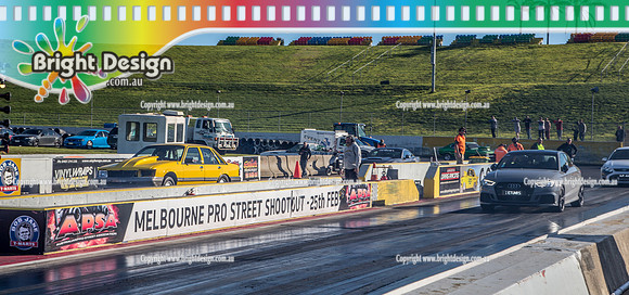 Funday @ Calder Park Drag Racing Sunday 1 July 2018  (105532)  CHRIS YELLOW VK  ETUNRS