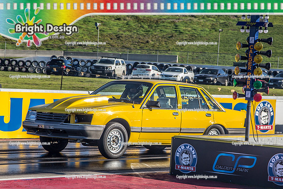 Funday @ Calder Park Drag Racing Sunday 1 July 2018  (105533)  CHRIS YELLOW VK