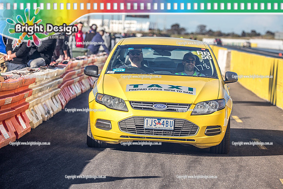Funday @ Calder Park Drag Racing Sunday 1 July 2018  (105630)  1JS4BU  STREET MACHINE TAXI